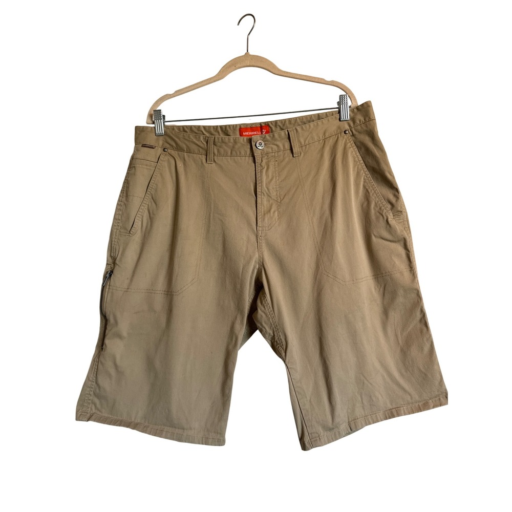 Outdoor Hiking Utility Merrell Mens Cargo Shorts Tan‎ Size 38L